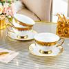 Golden Edged Ceramic Coffee Mug Afternoon Tea Coffee Cup Saucer Sets Couple Cup Set Home Creative Drinkware Mug New Home Gift