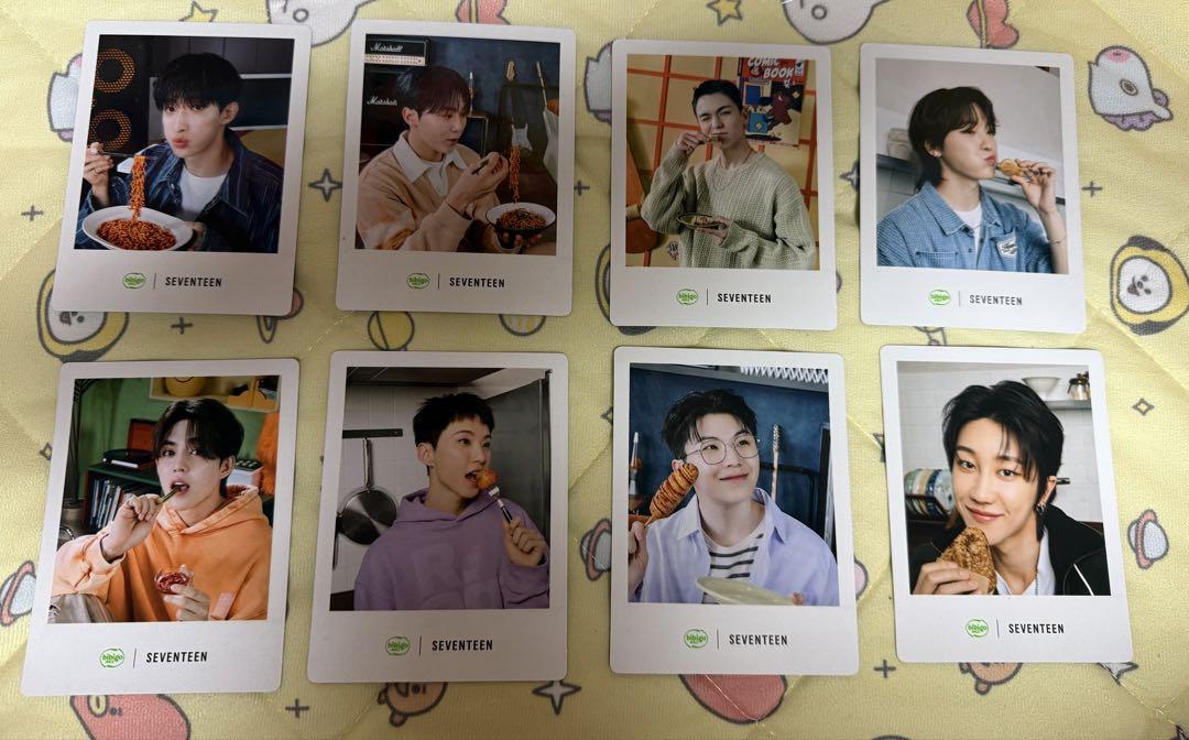 

[Б/У] Набор торговых карточек SEVENTEEN bibigo