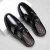 Fashion Comfort Leather Mens Muller Shoes Summer Casual Shoes Anti-collision Toe Male Slippers Outdoor Man Lazy Shoeas Fashion Half Drag