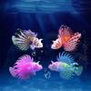 Fish Bowl Aquarium Fake Fish Decoration Floating Silicone Luminous Ornamental Fake Fish Fluorescent Simulation Color Lionfish Ornaments