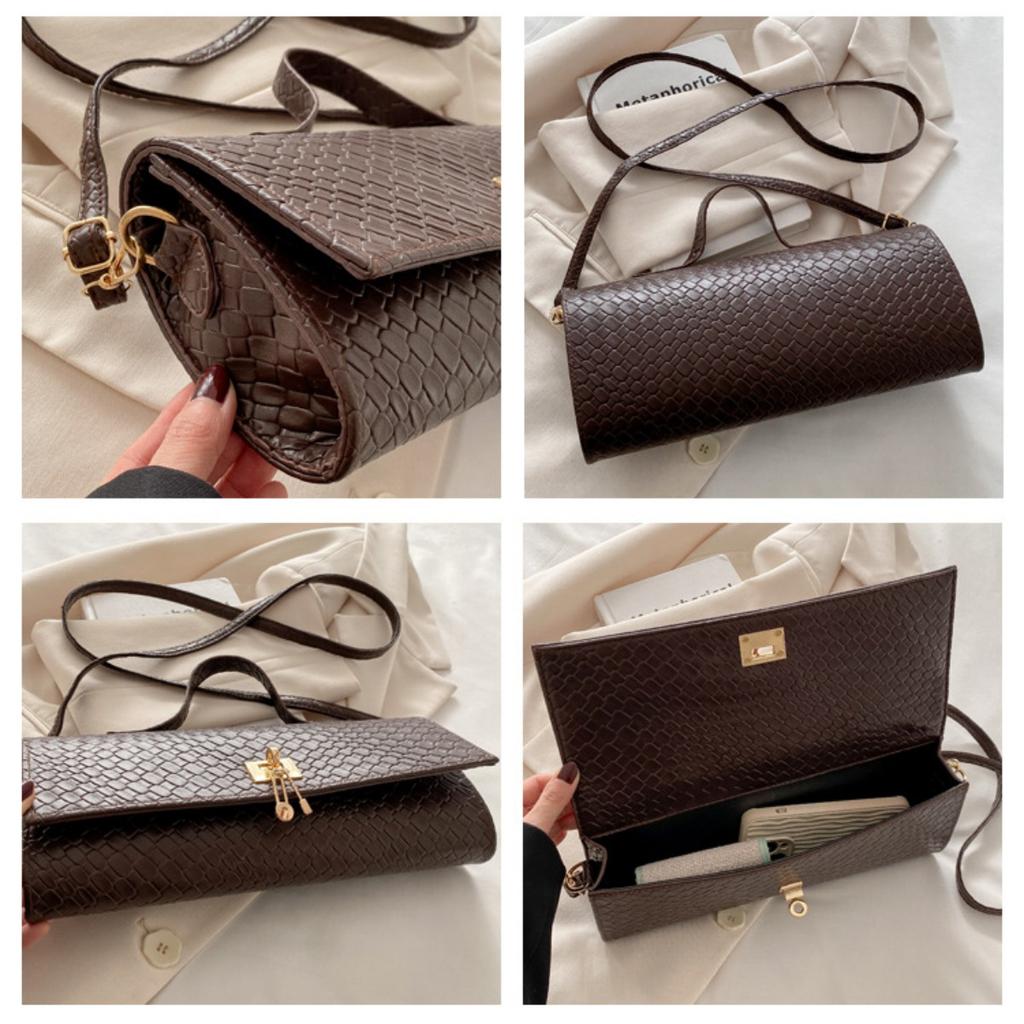Design di nicchia personalizzato, Stile casual occidentale, Semplice monospalla, Tendenza casual, Borsa da donna, Borsetta quadrata piccola alla moda