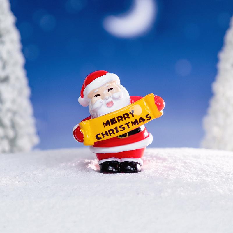 

1 шт. Расписанный вручную праздничный декор Рождественская миниатюрная фигурка Подарки Украшения Художественные ремесла Доступно несколько вариантов C красный