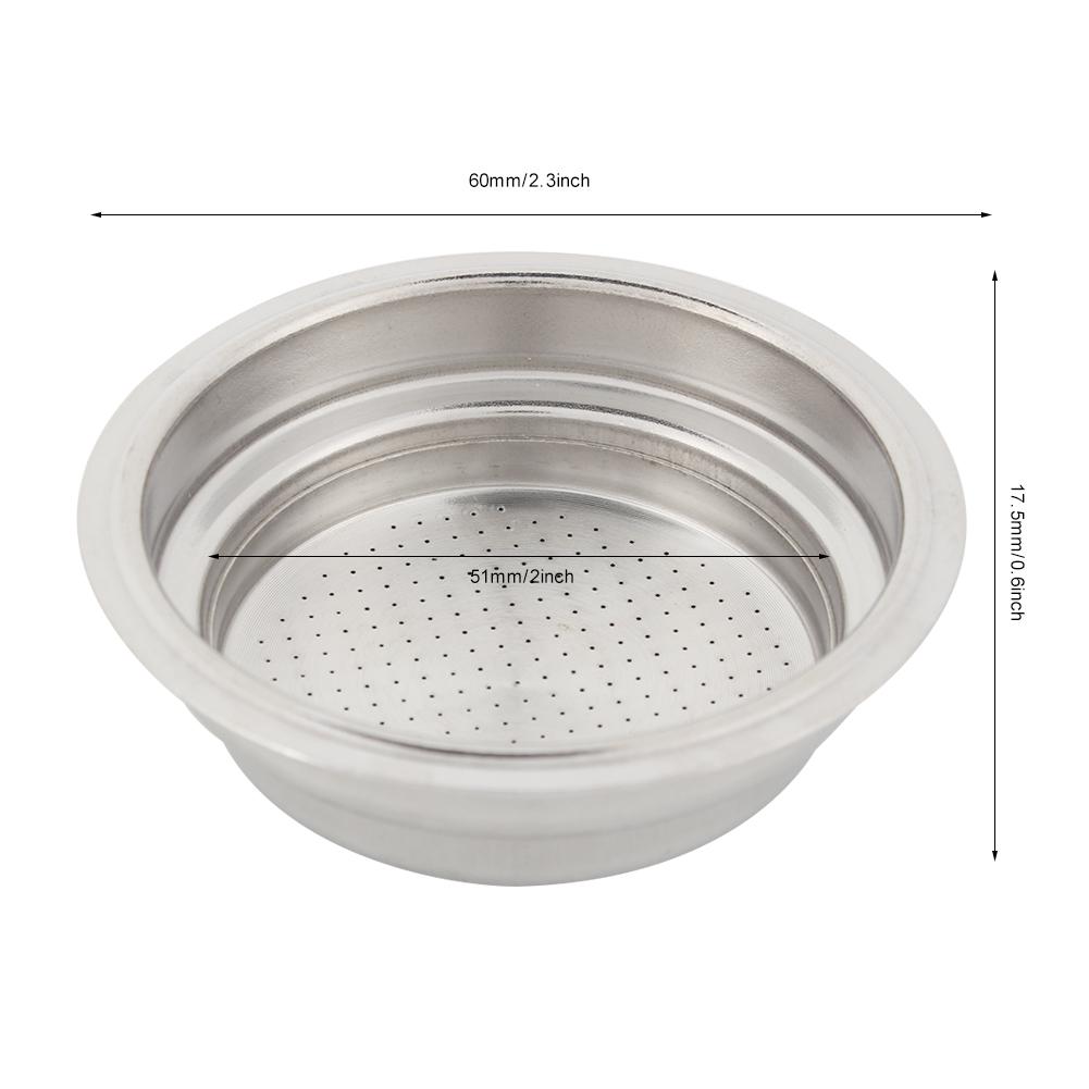 High Quality Coffee Tea Filter ,Basket Silver, Stainless Steel Coffee Machine Filter