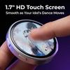 Anime E-Badge Display Pin 1.7 Inch Touch Screen LED Button Collectible Cyber Dynamic Images GIFs Short Videos Gift for Friends