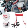 Stretchable Boat Safety Lanyard Kill Switch Red Surfing Spring Rope  Boat
