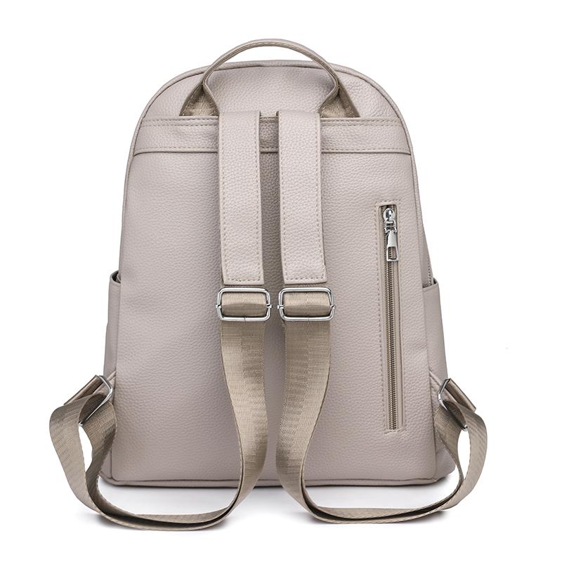 Plecak z frędzlami Plecak damski z miękkiej skóry Torba szkolna dla studenta