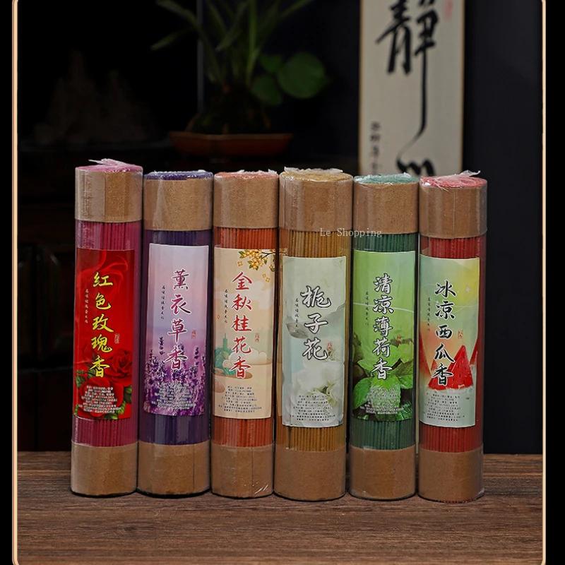 200g Natural Floral Stick Incense/Lavender Osmanthus Tea Room Study Room Purify The Air To Remove Odor and Calm Mind Joss Stick