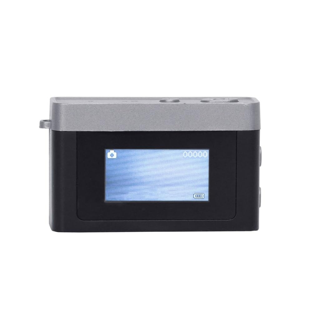 King KLIKKA Black Keychain Camera, Miniature Digital Camera with 0.96-inch LCD Screen, Retro Design, MicroSD Card Support (Up to 32GB), 829351