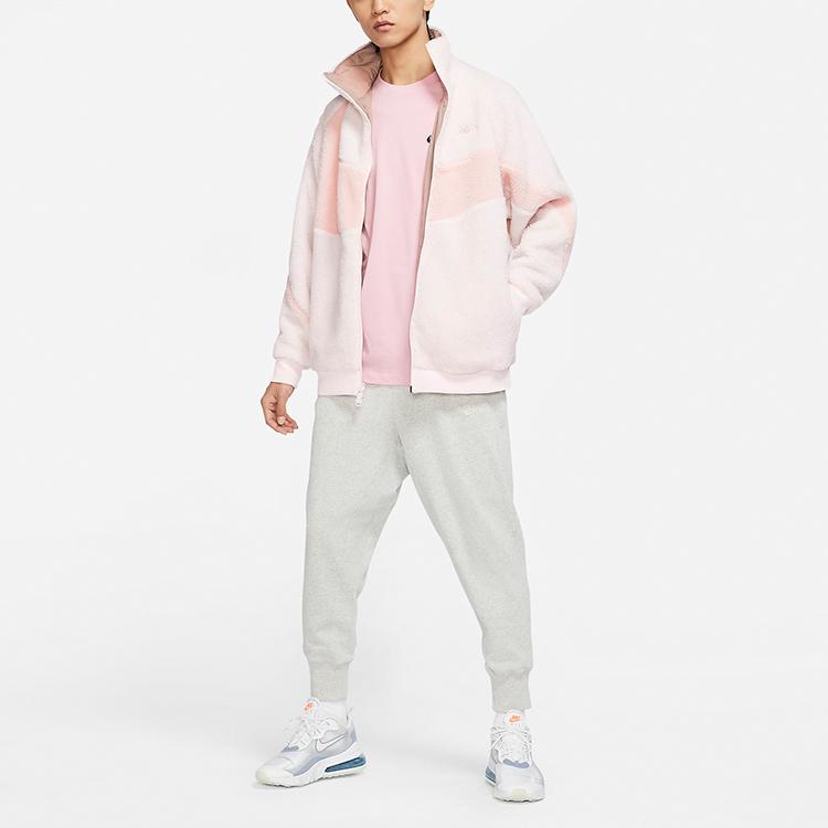 Nike Kurtka Boa Big Swoosh Reversible (Rozmiar azjatycki) Jasnoróżowa Męska Odzież Wierzchnia BQ6546-640