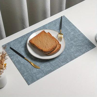 Placemat,Double-Sided Faux Leather Placemats - Nordic Style Table Mats for Home and Restaurant, Waterproof and Heat Resistant