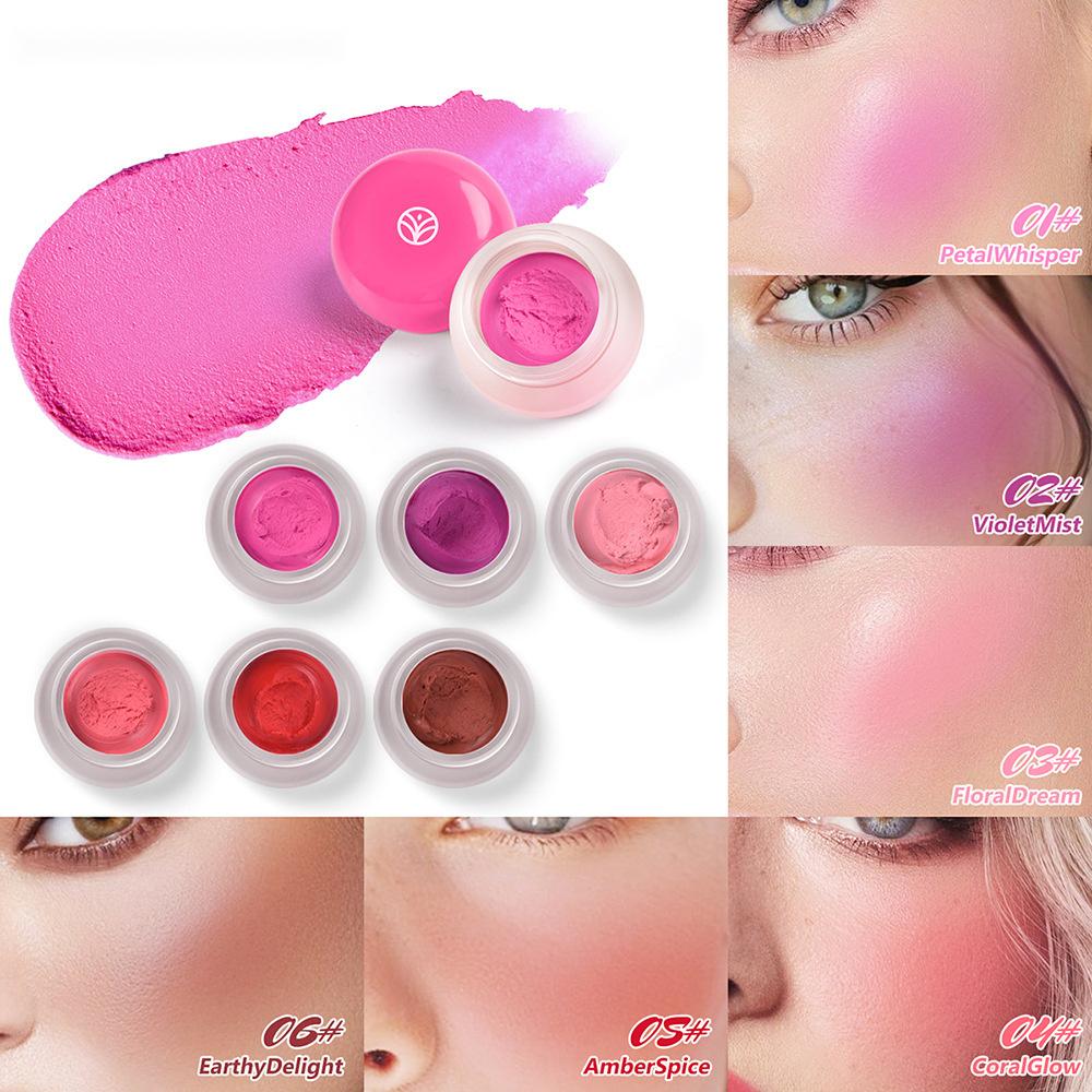 Mousse Blusher Cream Natural Long Lasting Matte Velvet Rouge Cheek Tint Face Makeup