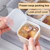 Long-lasting Food Storage Boxes 1/2/4/6 Pcs Kitchen Coup Box with Scale Transparent Airtight Safe Solutions Lock Leakproof Soup Freezer Container Case