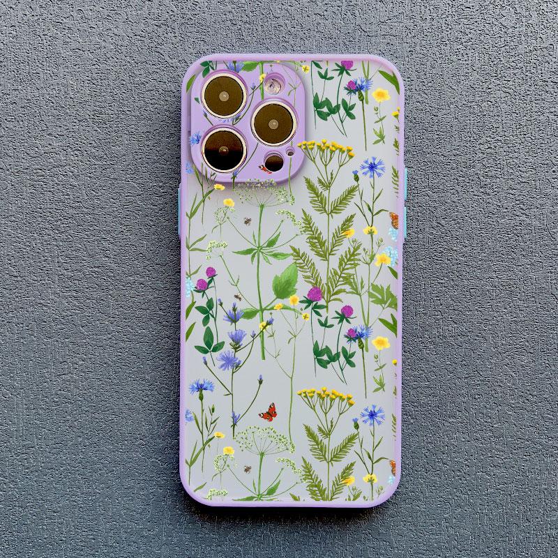 

Flower Branches Sexy Floral Phone Case For iphone 12 13 Mini 16 14 Plus 11 13 12 14 15 Pro Max XS X XR 7 8 Plus Shockproof Cover iphone 15