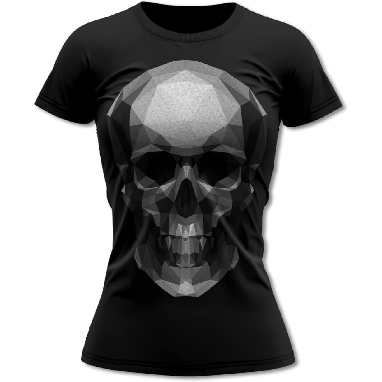 Bands and Bones Pixel Skull Skulls Goth Women s T-Shirt XXXXXL разноцветный