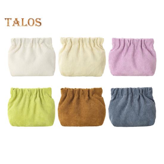 

6 шт. вельветовых сумок для хранения, эластичный открывающийся карман для косметики, портативный легкий органайзер для макияжа для ежедневного использования в путешествиях 6pcs