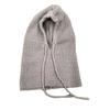 Warm Drawstring Balaclavas Hat Solid Color Winter Neckerchief Drawstring Knitted Hat  Streetwear