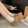 Fashion versatile women's Birkenstocks cotton shoes retro style niche comfortable casual cotton shoes women's autumn and winter new models