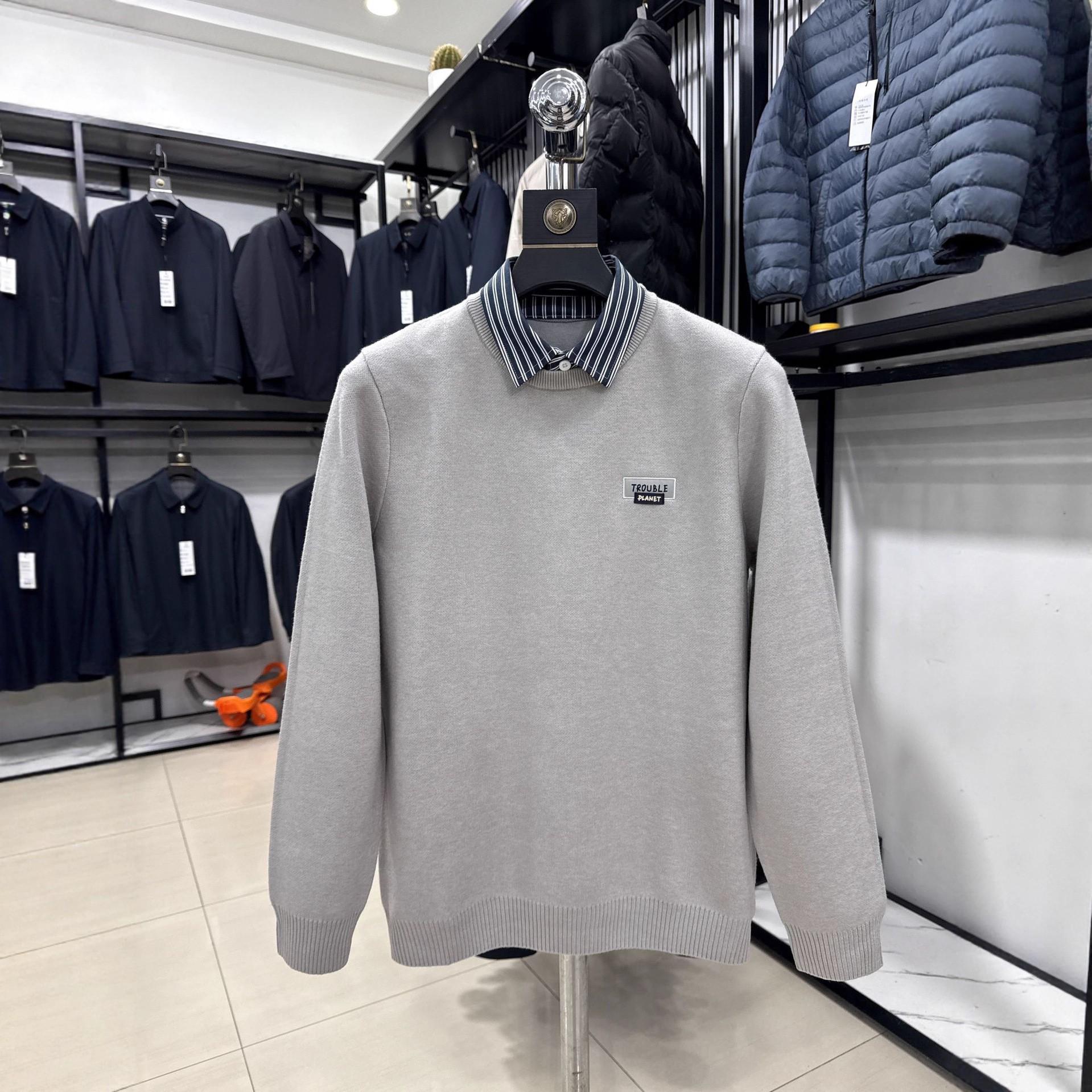 

H Brand Men s Thick Winter Double Collar Knit Yarn Sweater, Pure Color (Style 4Y002A) Size 175: 130-145 kg бежевий