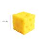 New Cheese Novelty Squeeze Toy Soft Rubber Bouncing Sensory Fidget For Anxiety Relief Focus Relaxation Fun Cheese Shape