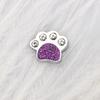 110Pcs/Lot Dog Cat Paw 8mm Slide Charms For Bracelet Women Jewelry Making Connector Dog Pet Collar DIY Keychain Accessories Gift