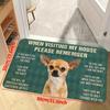 1Pcs Puppy Dog Pattern Floor Mat Modern Kitchen Polyester Rug Non-Slip Colorful Indoor Carpet, For Home Bathroom Bedroom Living Room Decor