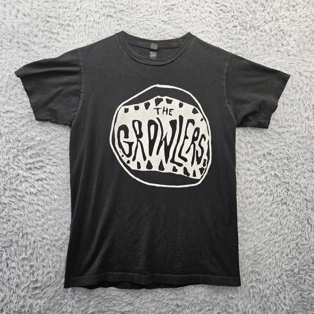 T-shirt 100% Cotone The Growlers Band Uomo Top Vintage 2006 Piccola Beach Goth Surf Rock Punk