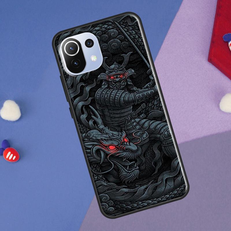 Japanese Style Samurai Art Cover For Xiaomi 14 Ultra 13 11T 12T 13T 14T Pro POCO X6 X7 Pro X3 X5 F3 F5 F6 M6 Pro Case