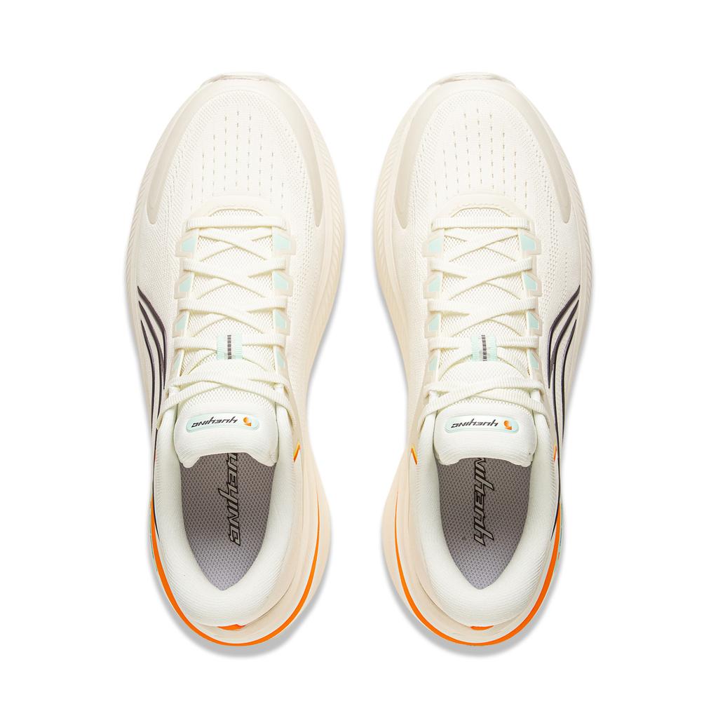 Li Ning Yueying 5 Cushioning Abrasion Resistant Height Increasing Low Top Running Shoes Men's Ivory ARHV015-9