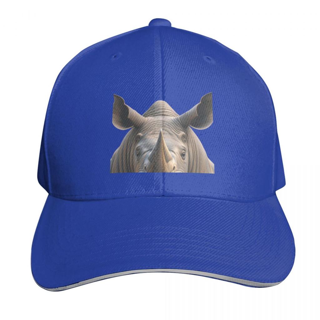 Majestic Rhino Powerful Presence Baseball Cap Fun Hats Derby Hat Birthday Unisexs Caps Womens
