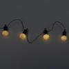 Solar Garland Bulb 20 Led White Plastic