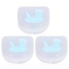 3pcs Denture Case Professional Portable Dental Retainer Storage Box Mouth Guard Container for Men Women