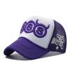 Diseño de Cuernos de Diablo Gorra de Cuernos de Diablo SSS Estilo Bordado Bordado Gorra Hip-Hop Paneles Traseros Ajustables de Malla Gorra de Malla