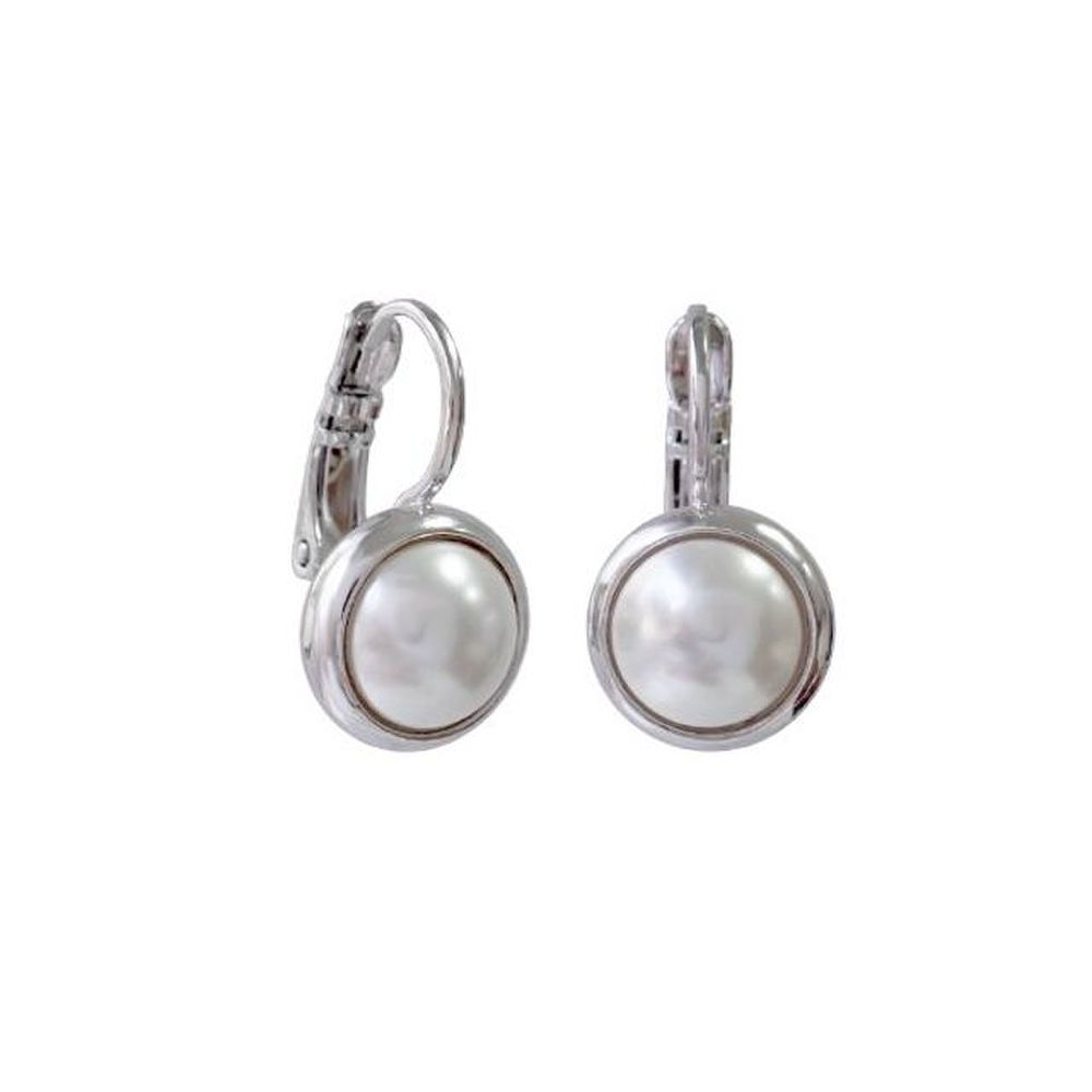 

E419 8mm Austrian Pearl Earrings