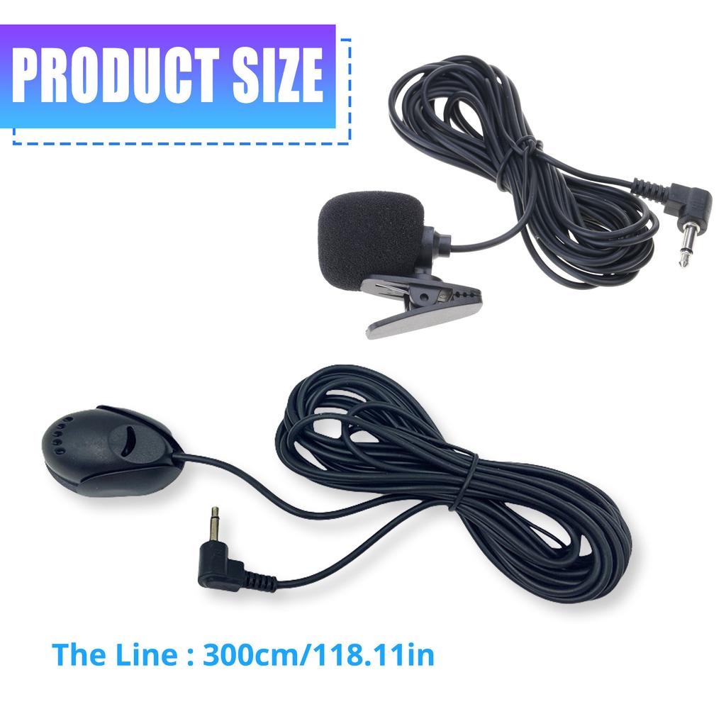 HiFi Car Microphone Cable Suitable for Clear Calls and Voice Control In Vehicles Business 300cm Anti Interference Design