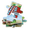 Wooden Animal Cartoon Jigsaw Puzzle Board - 30, 60, 98, 120-piece Toy for Early Childhood Education