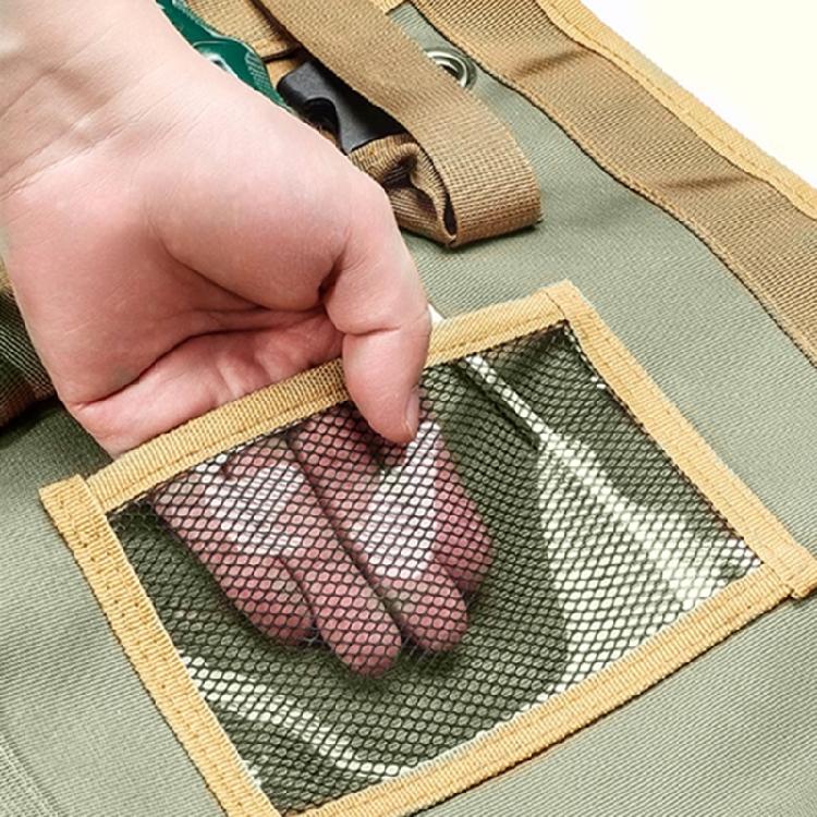 Electricians Wrench Tool Bag Roll Up Bag Wrench Roll Up Pouches Bag with 4Pocket