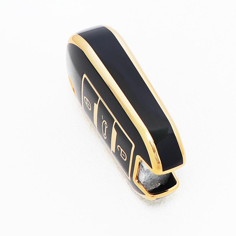 Gold Edge TPU Auto Keyless Protector For Citroen C3 C4 C5 Cactus C6 C8 Car Key Case Cover Fob For Peugeot 508 2008 3008 5008 208 301 307 308