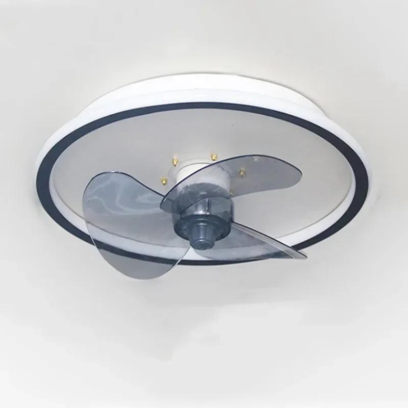 Nordic Modern Ceiling Fan Light Intelligent Remote Control Frequency Conversion Wind Fan-lamp Bedroom Parlor Kitchen Restaurant