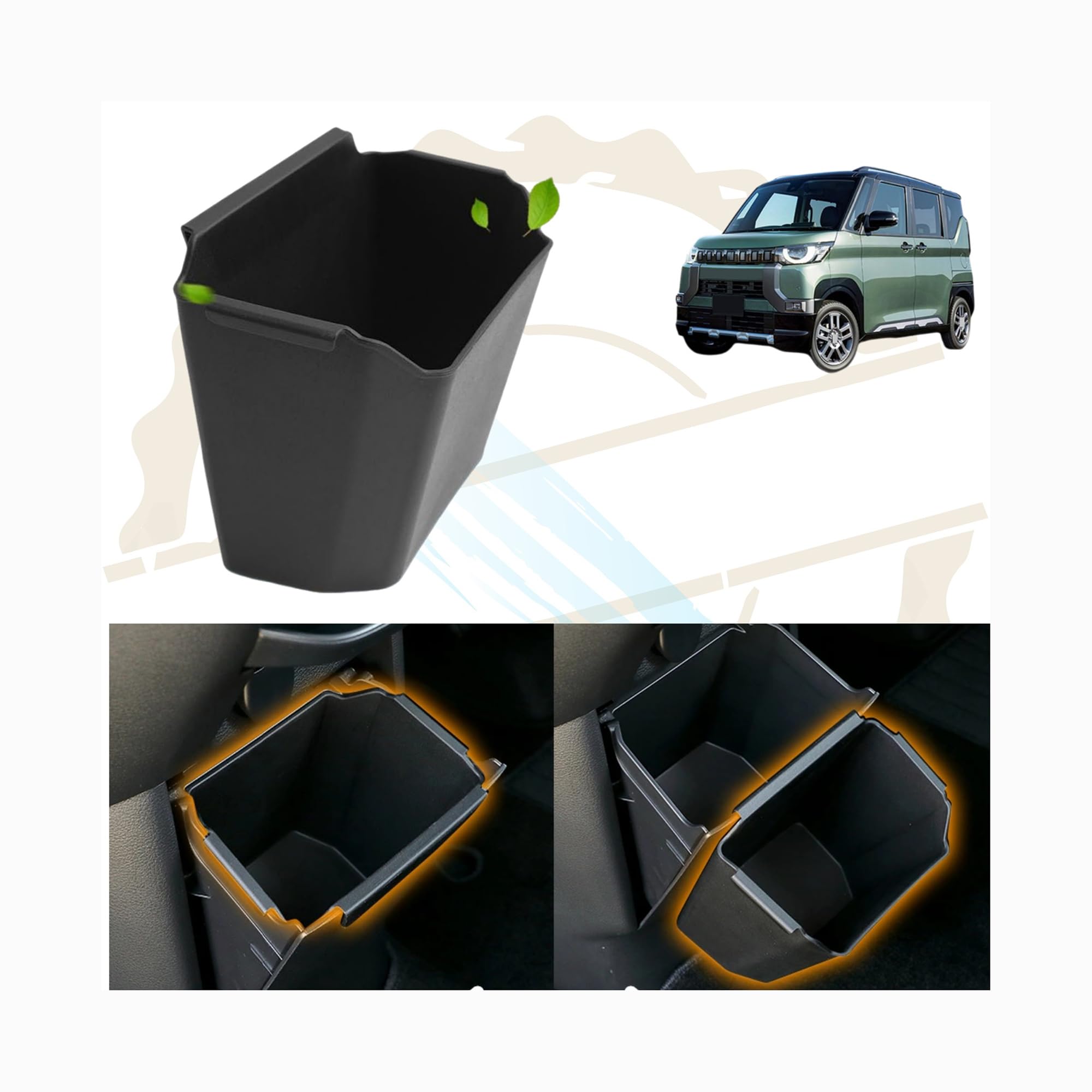 

DodoxDIY Compatible New Delica Mini Custom Parts Accessories Console Tray Storage Box B3 Series ABS