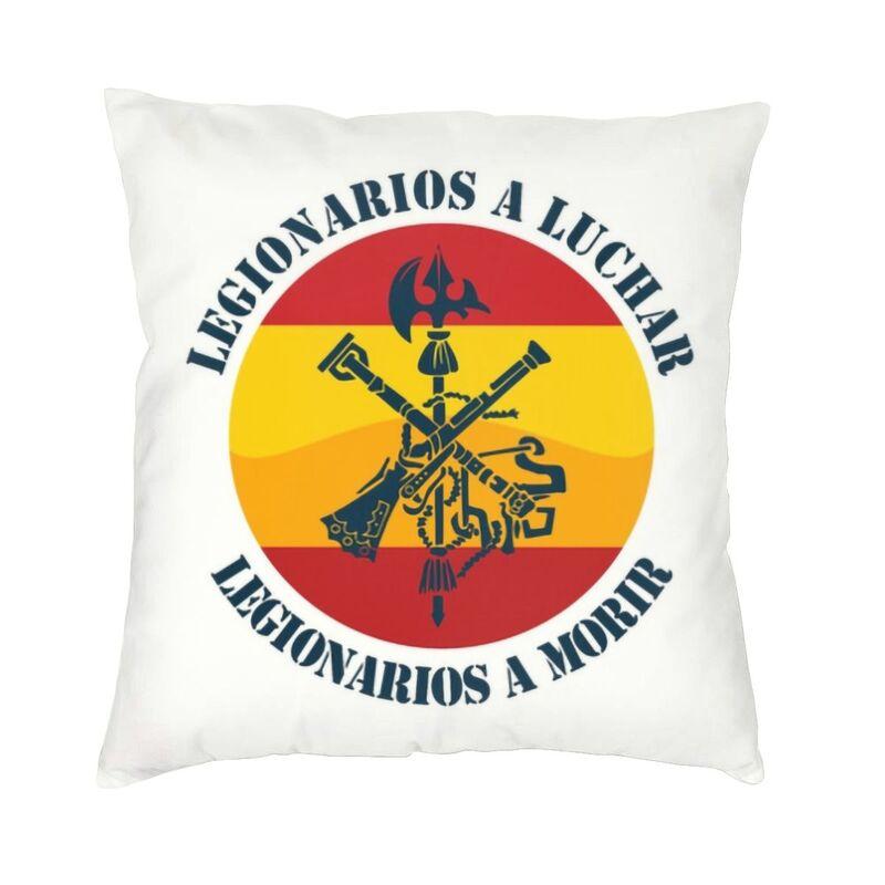 Spanish Legion Espanola Flag Cushion Cover 45x45 Cm Zipper Spain Coat Of Arms Soft Luxury Throw Pillow Case for Sofa Pillowcase