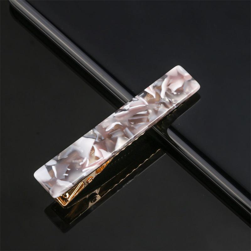 1PCS Fashion Alligator Clips Acetate Zinc Alloy Hair Clips Simple Rectangle Hair Clips Headwear Woman Hair Accessories
