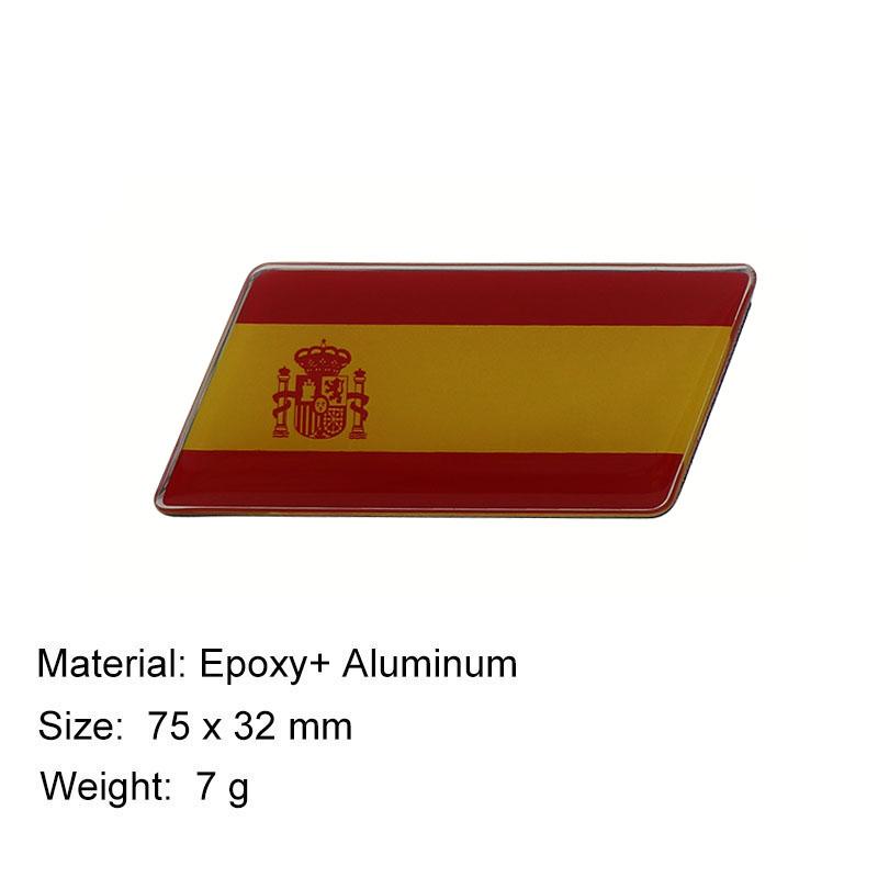 

Национальный флаг Испании для ноутбука, стены, внедорожника, автомобиля для бездорожья, капота, крыла, багажника, задняя наклейка, эмблема, значок, стикер sticker-ling