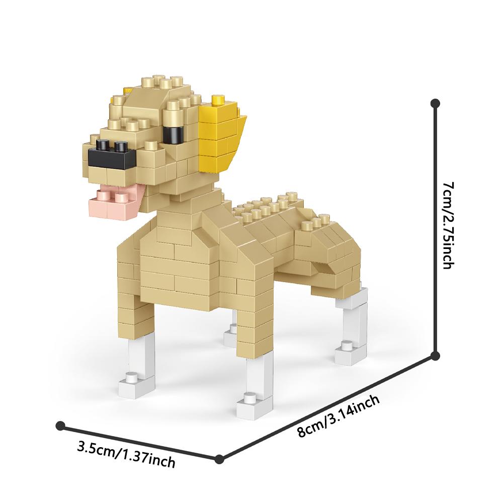 KNEW BUILT Dalmatian Pet Model Micro Mini Building Block Toy-Festive GiftsIdeal Decor & Brain-Boosting FunEffortless Assembly