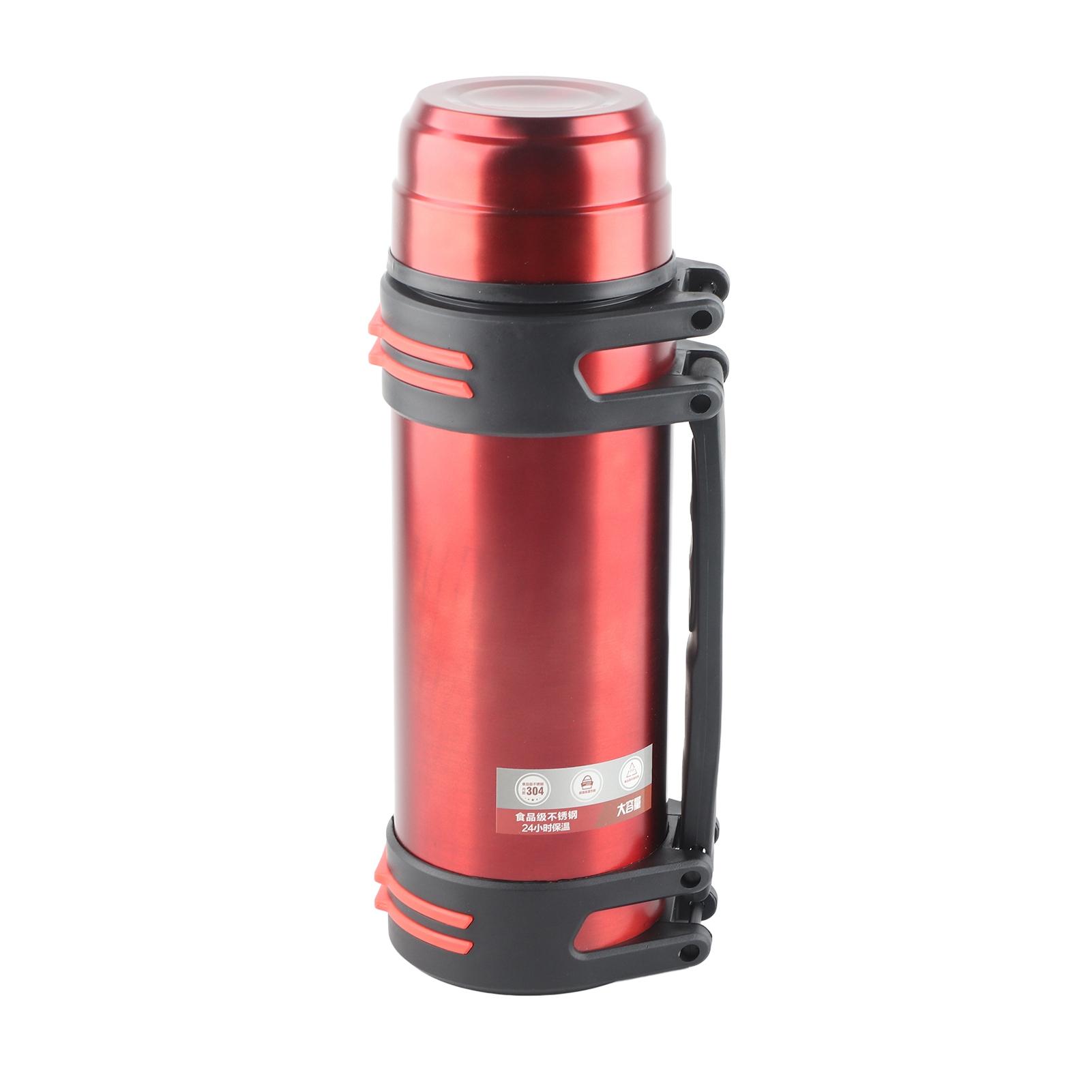 2L 2 Liter Insulated Water Bottle 68oz Vacuum Stainless Steel Water Bottle with Handle Strap L