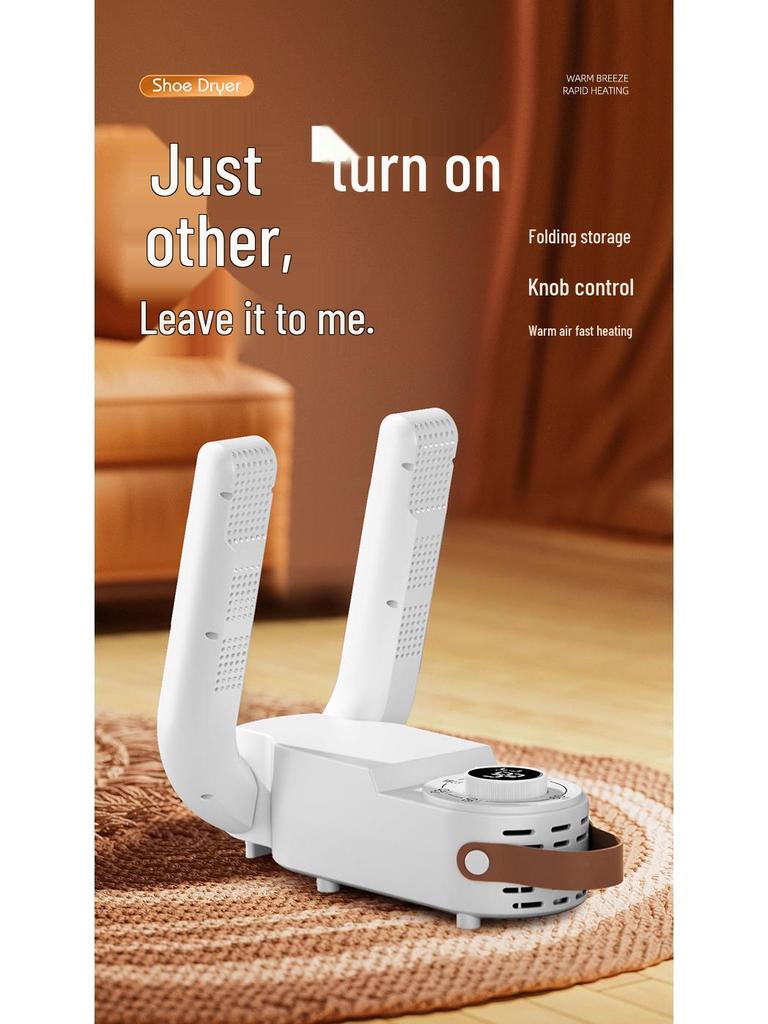 Smart Portable Shoe Dryer with Timer and Odor Removal