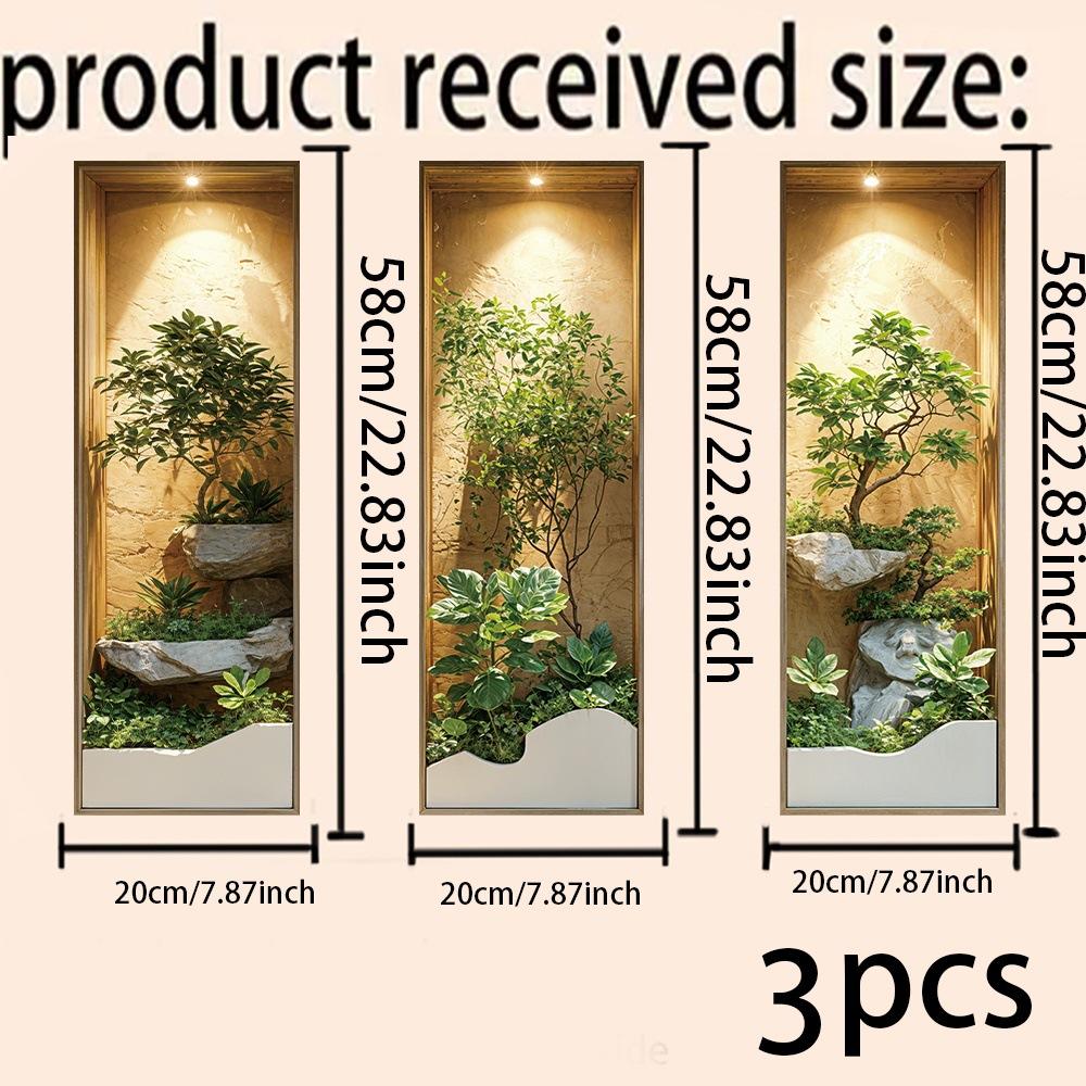 Tapetes Simulācija 3D Zaļais Augs Podā