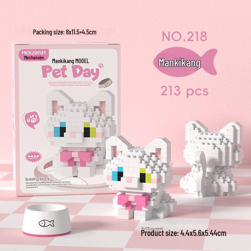 

Детские развивающие конструкторы для домашних животных: Подходит для собак, кошек, бишон фризе, корги; Совместимо с Лего; Идеально подходит для Дня защиты детей