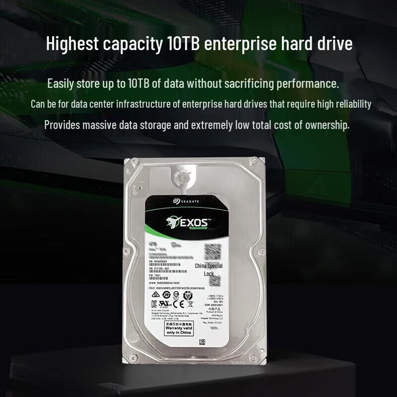 Seagate Exos 7E10 Series Enterprise SAS Hard Drive