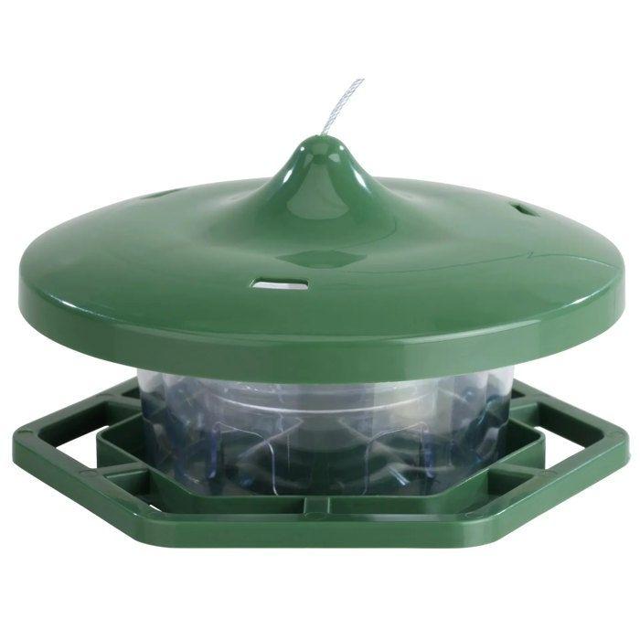 Mangeoire pour oiseaux - WESTFALIA - Silo maison - Vert - Capacité 500g - Poids 190g