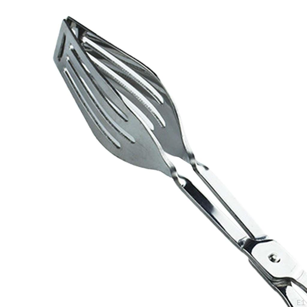 Durable Stainless Steel Kitchen Tongs - Essential Tool for Grilling and Baking